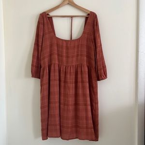 American Eagle terracotta tassel mini dress XL